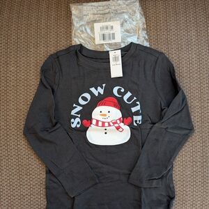 Snow Cute Kids Long Sleeve Shirt-Brand New